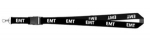 EMT Lanyard Neck ID Card Key Holder black/white